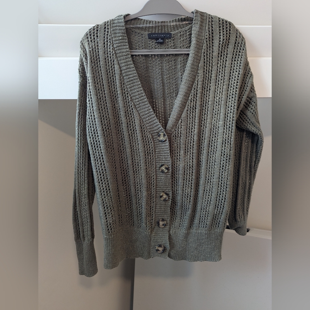 Women's Sanctuary cardigan, open knit sweater size XS